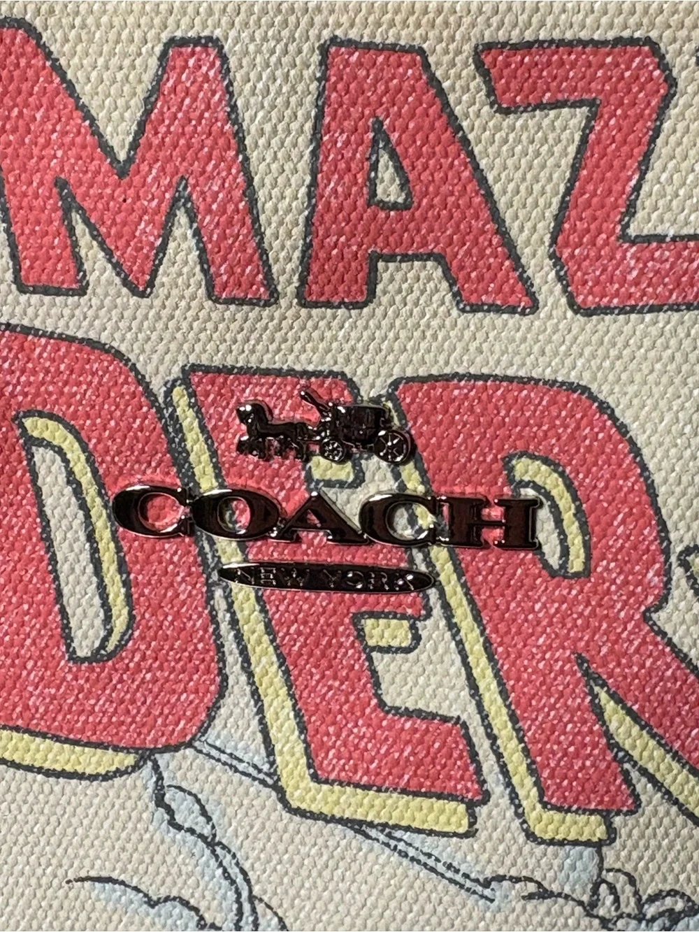 COACH x MARVEL limited edition SPIDERMAN handle tote! - Picture 2 of 7